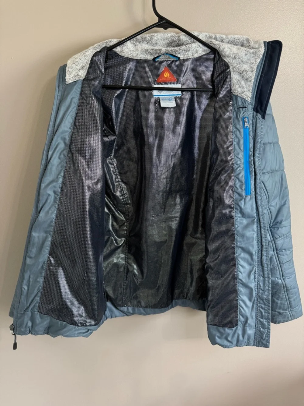 Columbia‎ Kaleidaslope II Interchange Omni Heat Winter Coat Metal Blue Women's S